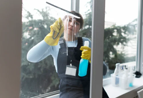 Nettoyage de vitres intérieures et extérieures à Vic-le-Fesq